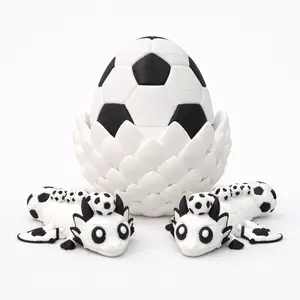 Soccer Dragon Egg Collectible – Fantasy Desk Decor for Soccer Fans, Gamers & Collectors – Unique Shelf Display Gift for Kids & Teens outdoorfun