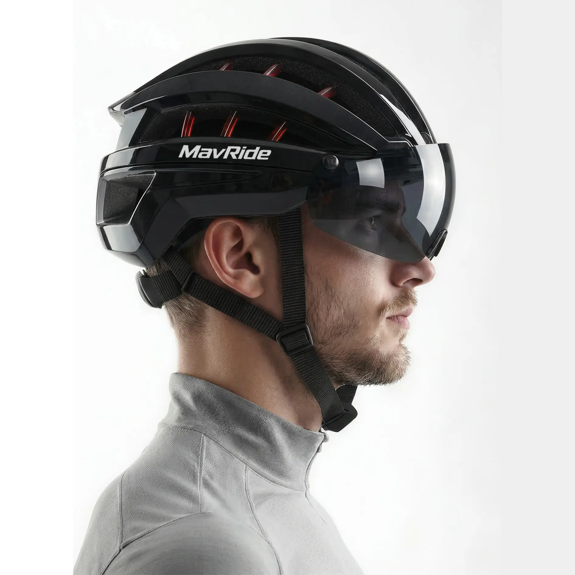 Mavride Adult E-Bike Helmet, Gorpcore-Inspired EPS Foam Shell with a Magnetic Sun Visor, Adjustable Dial, and 22 Vents for Road Cycling & Urban Commuting, Gorpcore Look, 22 Large Vents, Breathable, Daily Commuting, Dial-Fit, Everyday Riders, Glasses-Frien