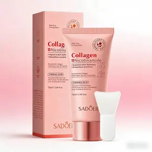 Collagen & Niacinamide Peel Off Facial Mask for Daily & Night Use, Anti-Wrinkle Firming Hydrating Face Mask
