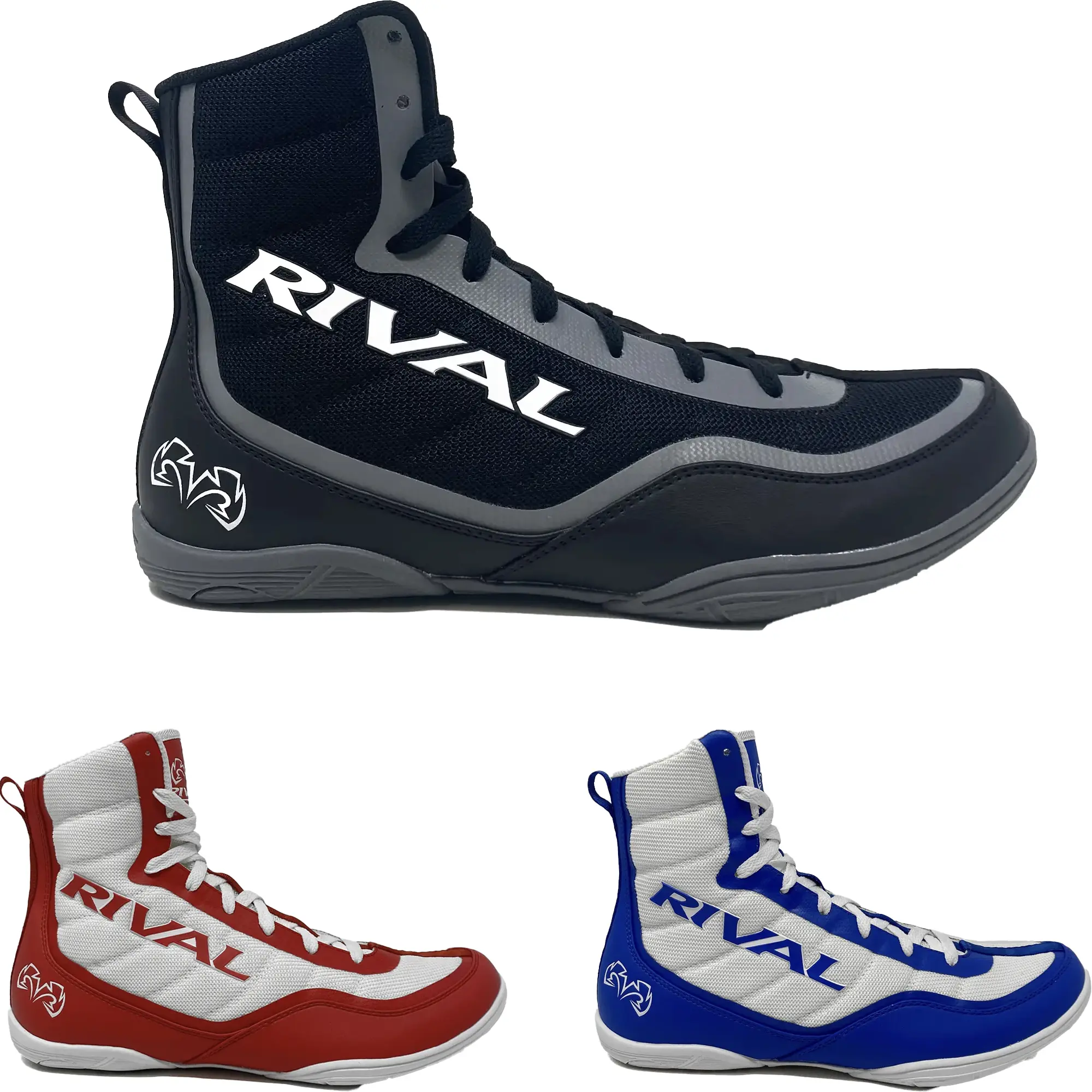 Rival RSX-Prospect Mesh & TPU Mid-Top Boxing Boots with Durable Rubber Outsole for Stability, Support & Traction