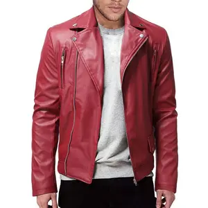 Men’s Leather Jacket — New for Spring/Autumn, Youth Style, Trendy Motorcycle Jacket (Cross-Border)