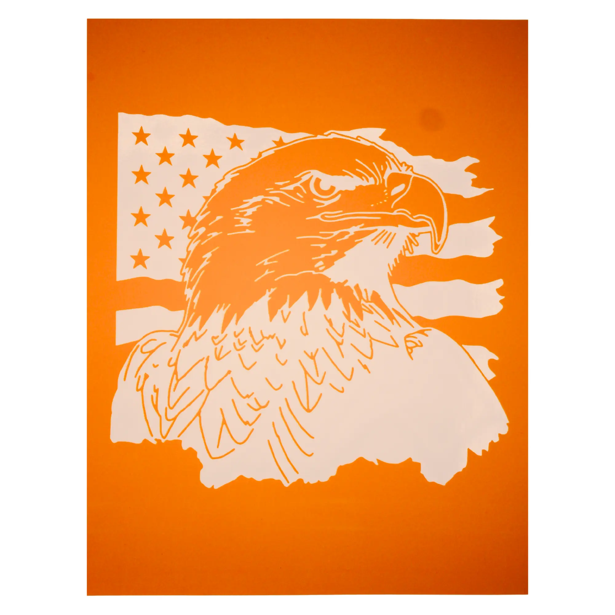 Torch Paste Stencil | Eagle & American Flag | Reusable Adhesive Mesh Stencil Torch Paste Stencil | Eagle & American Flag | Reusable Adhesive Mesh Stencil