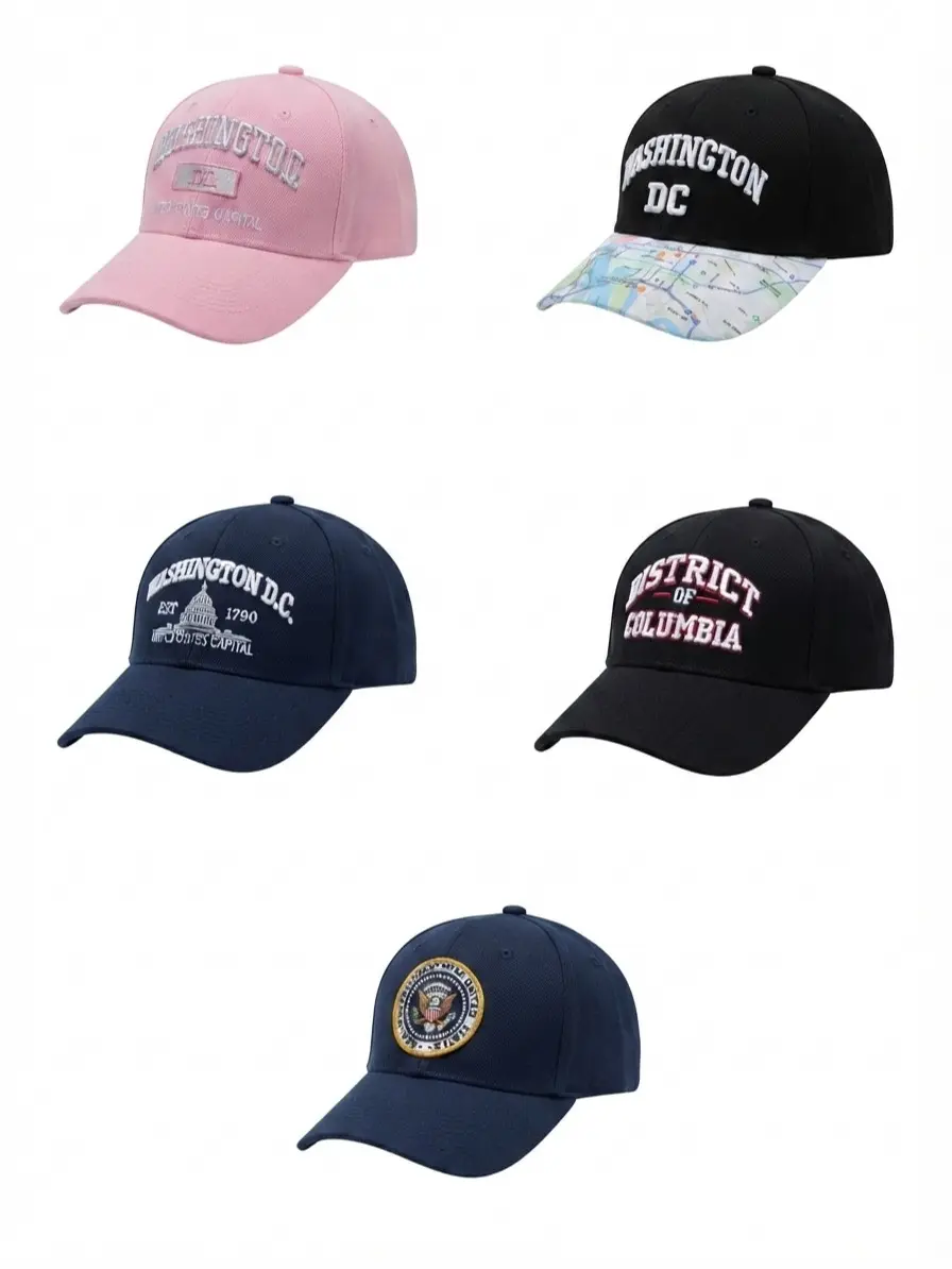 Washington D.C. Elidan Baseball Hat – Womens OS Adjustable Embroidered Logo Cap