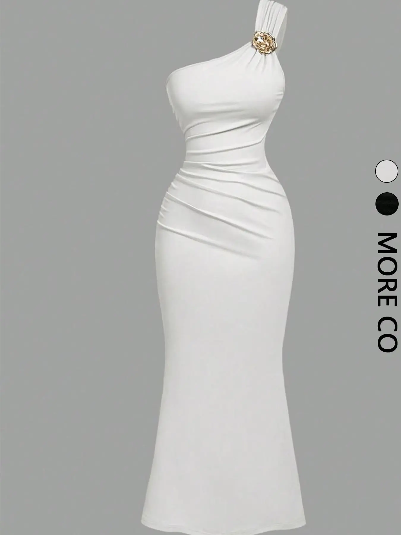 black and white formal dress with sleeves Zapakasa Women Black and White Satin Long Formal Dress with Sleeves A Line  Patchwork Round Neck Evening Dress