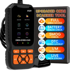V520 Multilingual Car Obd2 Scanner Diagnostic Tool, Real-Time Data Obd2 Fault Detection, Automotive Diagnostic Instrument, Vehicle Diagnostic Tool