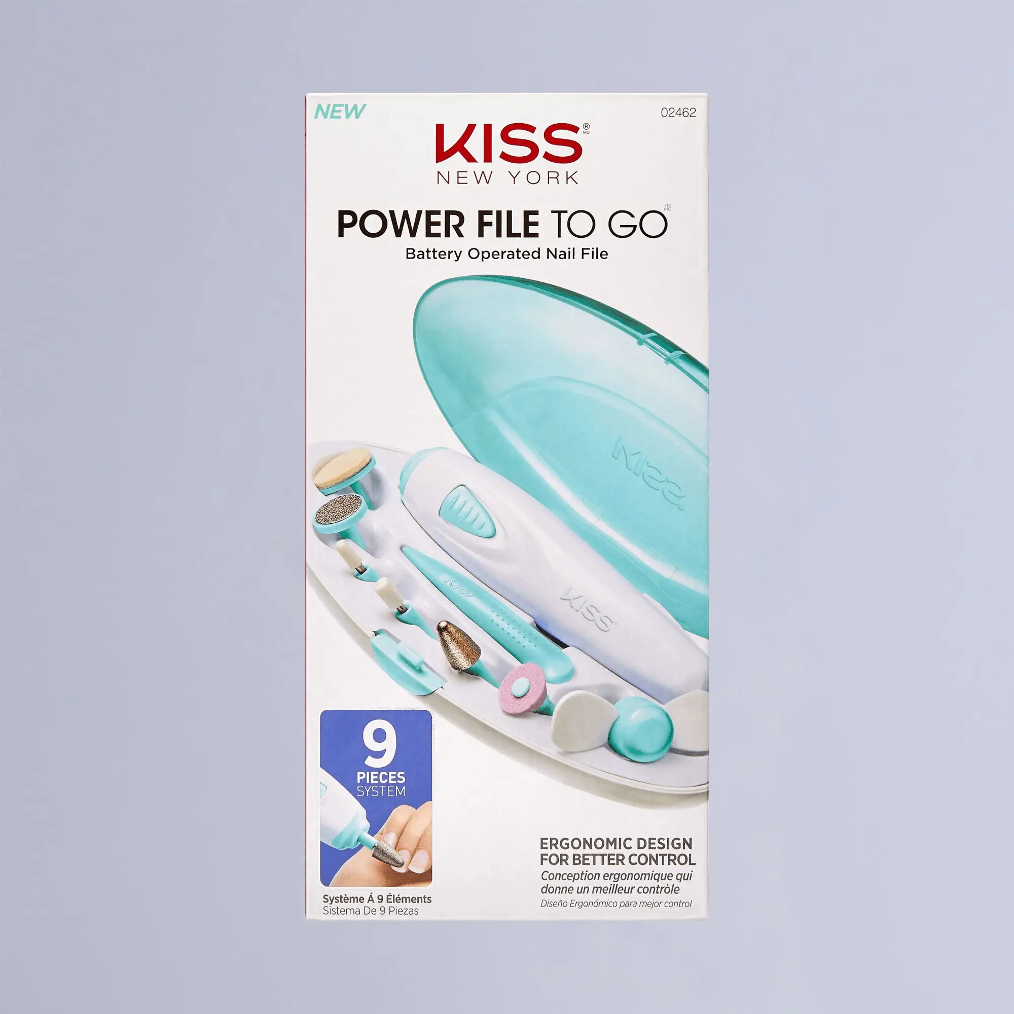 Kiss Power File To Go Nail File System | All In One Kit, Nail Buffer, Manicure Tool, Electric Nail File Kiss Power File To Go Nail File System | All In One Kit, Nail Buffer, Manicure Tool, Electric Nail File
