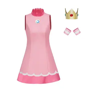 Princess Rosalina Blue Sleeveless Dress Cosplay Costume – Super Mario Bros Cosplay Outfit for Women & Girls | Official Look
