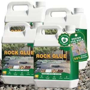Rock Glue for Landscaping - 4 Gallon Mulch Glue, Gravel Binder & Stone Adhesive, -Dry, , Weather-Resistant for Patios, Garden, Walkways and Paths