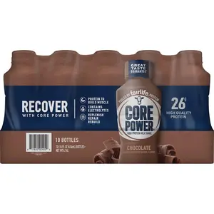 Fairlife Core Power Protein Shake 14 Fl oz 10-Pack Chocolate Flavor with High-Protein Content for Energy Boosting Beverage