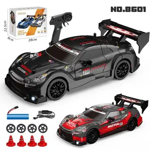 1:24 Scale RC GTR Drift Racing Car – Multi-Player Battle Mode, LED Headlights, Rechargeable High-Speed Remote Control Car for Kids & Adults, Ages 8+, Perfect for Indoor & Outdoor Play