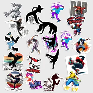 Sticker Pack 20 Hip Hop Street Dance Vinyl Sticker, Urban Dance Culture Art, Waterproof Decal