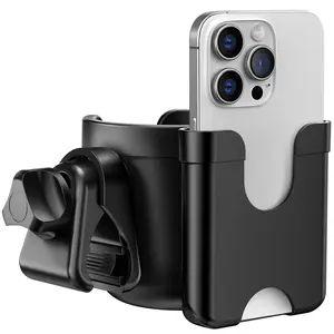 Cup Holder for Walker: Stroller Cup Holder Attachment with Phone Holder, Wheelchair/Stroller Accessories for Rollator, Bike, Scooter, Baby Essentials, First Mother‘s Day Gifts for New Mom