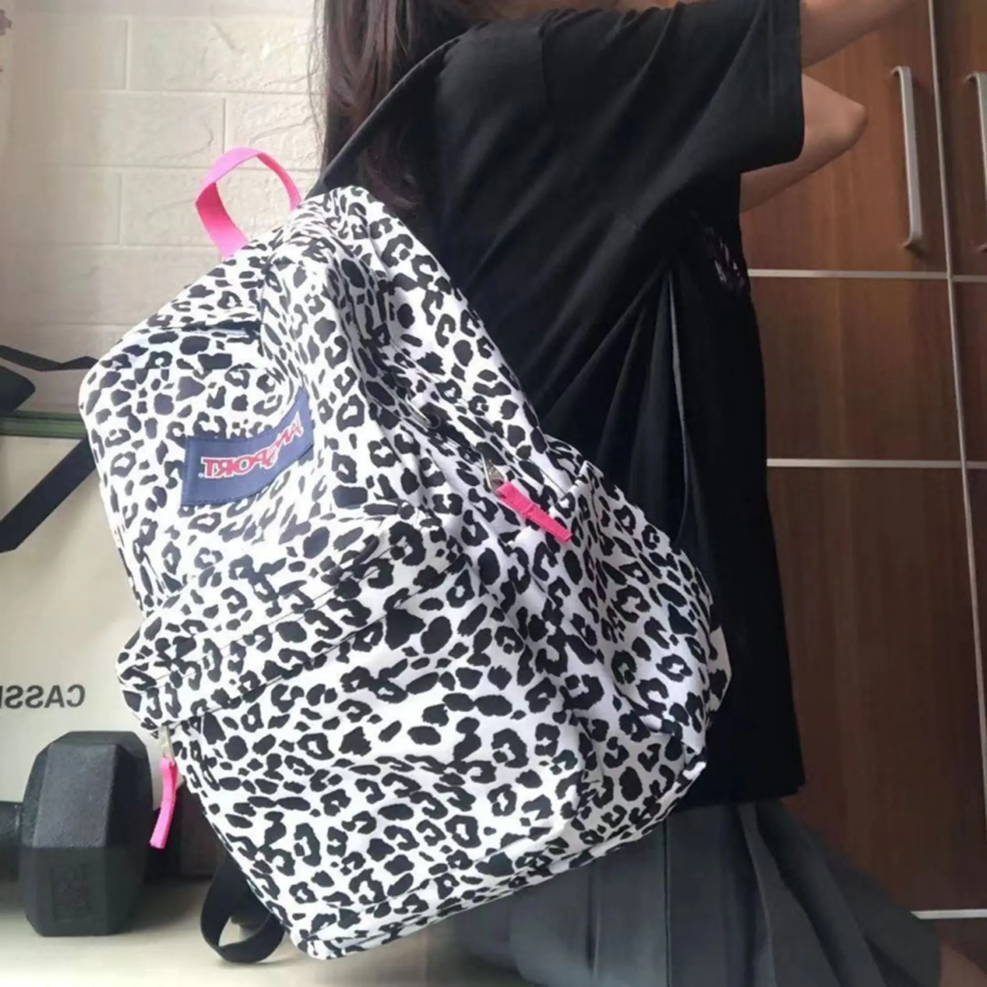 Unisex Printed Casual Backpack for School, Lightweight Polyester with a Front Zipper Pocket and Side Water Bottle Holder