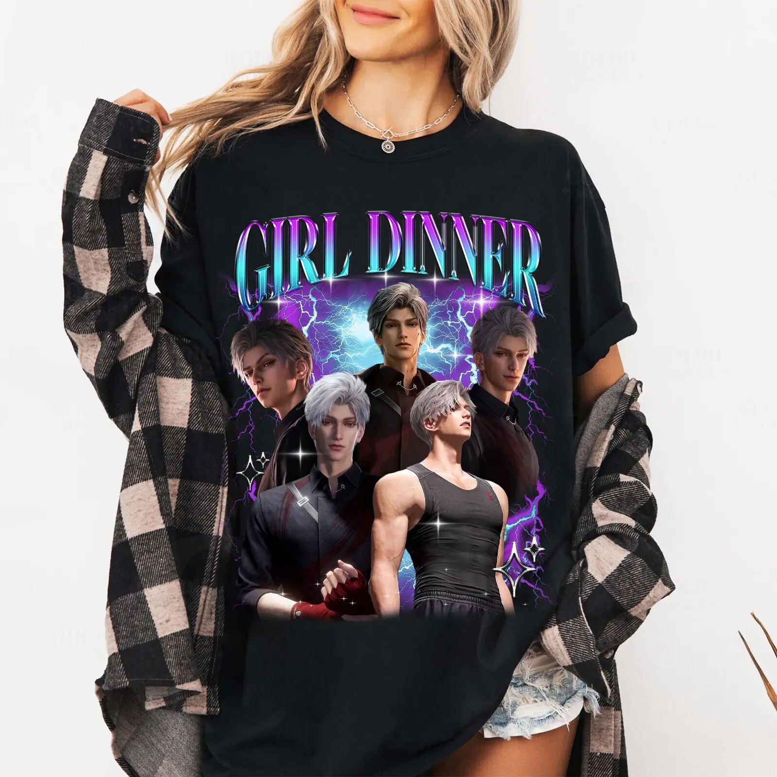 Love and Deepspace Sylus Anime Gaming Fan Gift T-Shirt for Men Women