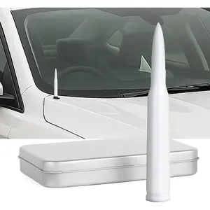 New Upgrade Antenna Compatible with Chevy Silverado Colorado 2007-2025 & GMC Sierra, Optimized FM/AM Reception |50 Cal Antenna | 5.5 inch