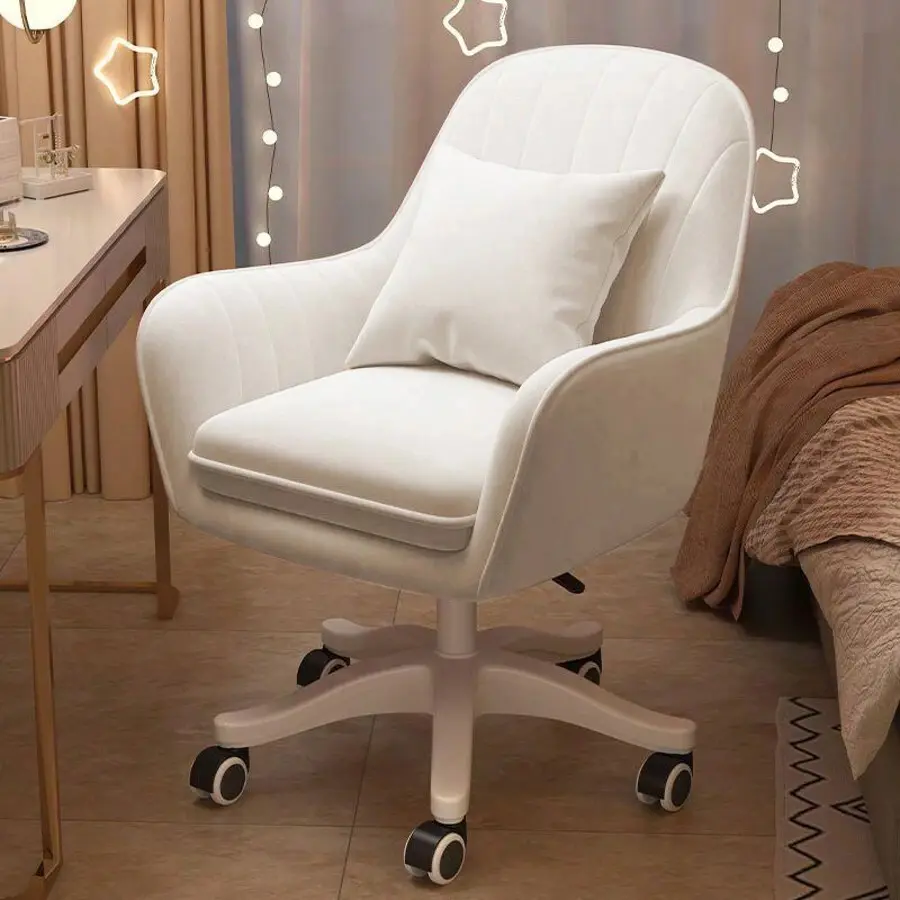 Cute Office Chair Home Computer Chairs Adjustable Task Chairs Modern Office Chair Makeup Chair 360 °   Swivel Computer Chair Mid Back Chair Living Room Chairs