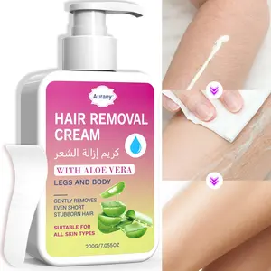Women's Hair Removal Cream, Depilatory Cream, Gentle, Sensitive, Enriched With Aloe Vera Extract, Specially Designed For Legs, Arms, Underarms, And Bikini Line, Effectively Removes Body Hair, Suitable For All, Body Care