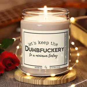 Coworker Funny Candle Gift Dumbfuckery Funny Gift for Friends Employee Gifts Boss Gifts Sarcastic Candle Gag Gift Sassy Gift Office Gift