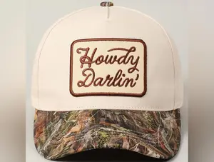 Howdy Darlin Camo Brim Trucker Hat
