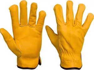 Winter Work Gloves for Men Leather Sherpa Fleece Lined sizes Small,Med,Large,XL,XXL