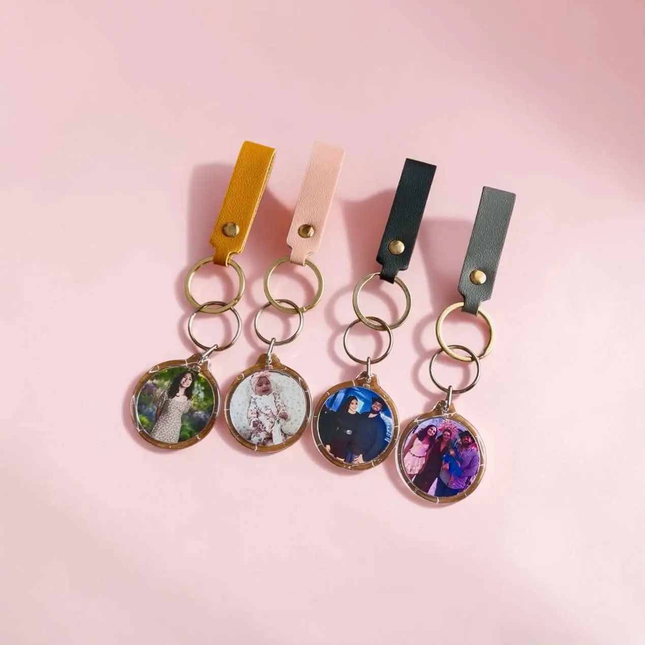 Personalized Photo Keychain | Custom Picture Keychain | Leather Photo Keychain | Front or Front & Back Gift