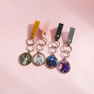 Personalized Photo Keychain | Custom Picture Keychain | Leather Photo Keychain | Front or Front & Back Gift