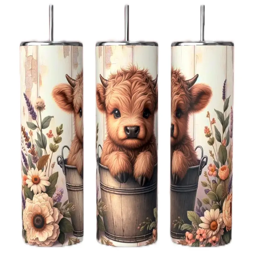 Highland cow tumbler cup Highland cow tumbler cup