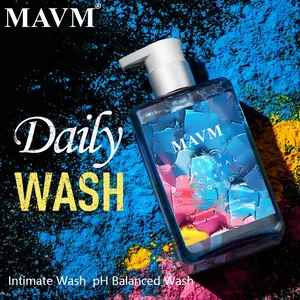 MAVM Men's Intimate Wash Daily Male Wash Plant-Based Formula pH-Balanced Less Odor Less Itch Stay Fresh Stay Confident Body Care Gentle