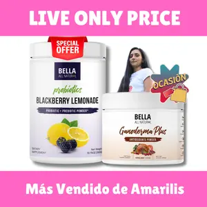 Más Vendido - Especial de Amarilis: Probiotic Blackberry Lemonade + Ganoderma Plus