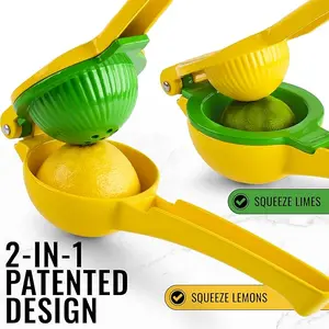 Kitchen Metal Lemon Squeezer - Handheld Lemon Juicer Squeezer - Easy to Use Citrus Juicer - Manual Press for Extracting the Most Juice Possible - Extracts Every Last Drop