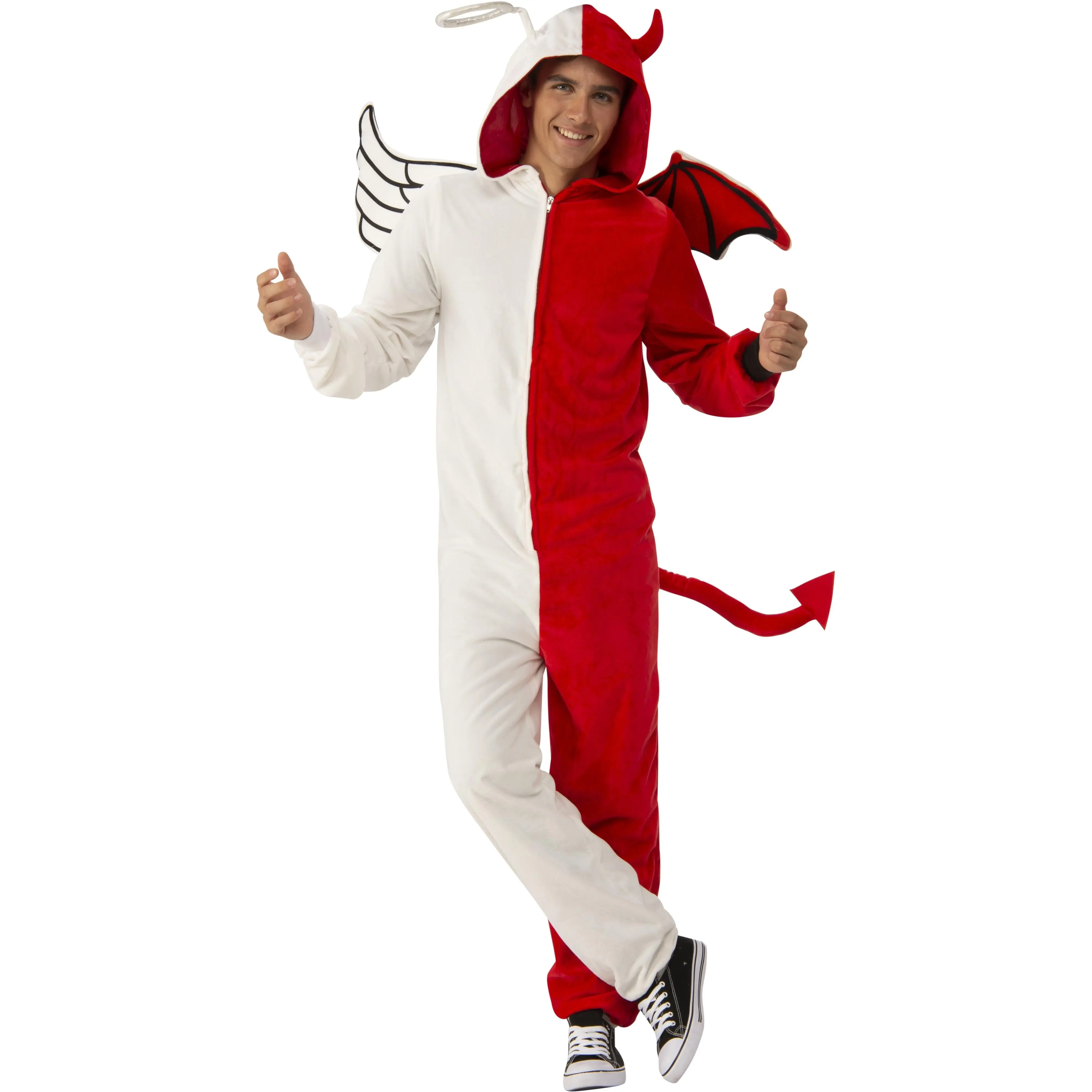 Adults Angel and Devil Comfy Wear Onesie Costume Jumpsuit