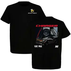 Dodge Charger Scat Pack 392 Shirt, 2 Sided Charger 392 Bee Hemi Racing Streetwear Tee, Performance Car Enthusiast Shirt, Car Lover, Gift For Men