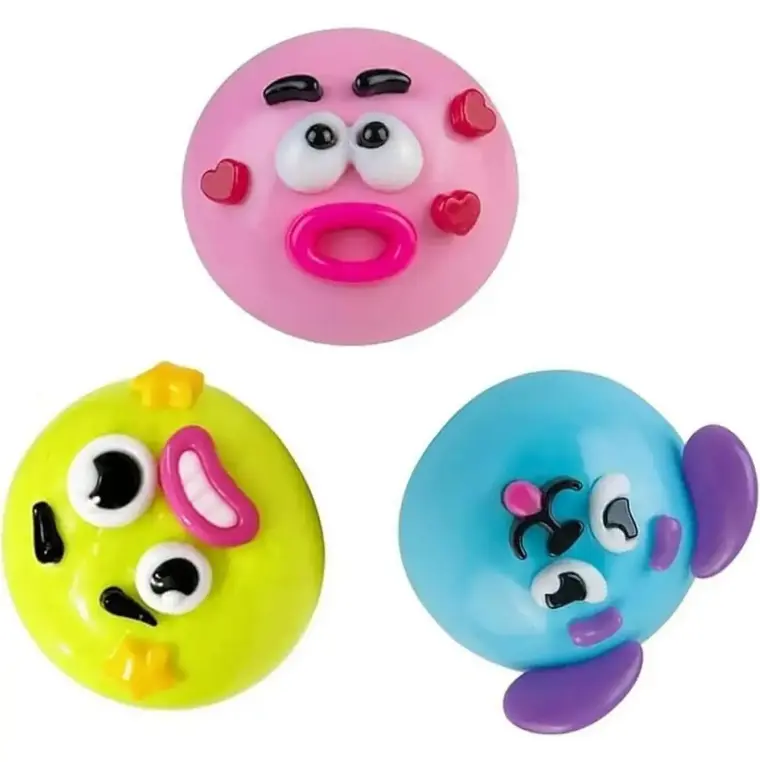 Smushers Dog Face Swap Squishy Toy, Soft Moldable Slow Rising Sensory Fidget with Interchangeable Faces, Tactile Play Stress & Anxiety Relief Squeeze Toy for Kids Adults