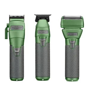 BaBylissPRO FXONE Matte Green Clipper Trimmer and Shaver battery, charging base & cord included LFX899GC+LFX799GC+LFX79SGC