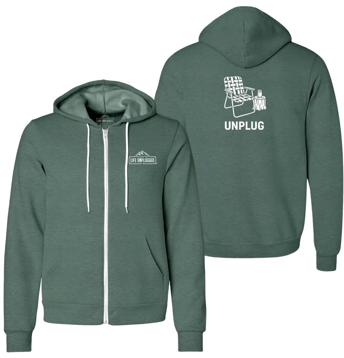 CHILLIN CHAIR Supersoft Midweight Zip Up Hoodie