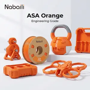 Nobaili ASA Engineering-Grade 3D Printing Filament, Orange, Suitable for 3D Printing Projects and Lettering