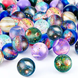 Vibrant Glitter Bounce Balls, Fun-To-Play, Durable Exciting Toys - Ideal Birthday Party Favors, Games Prizes For Youngsters, Assorted Colors,Premium Rubber Bouncy Balls, Small Bounce Balls for Party Favors, Back to School