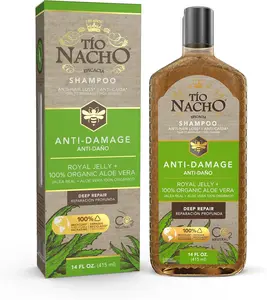 Tio Nacho Shampoo- Organic Aloe Vera Deep Repair, Single Pack, Paraben Free, Silicone Free, for Dry Damaged Frizzy Hair, Haircare, 14 Oz - 1 Pack