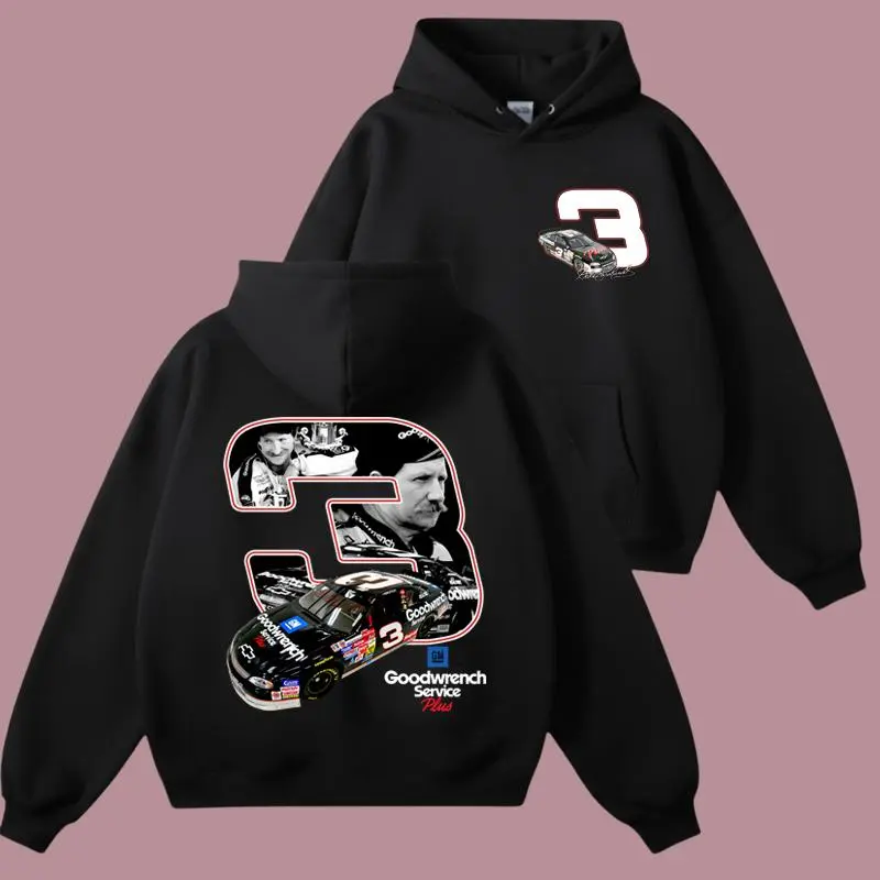 Dale Earnhardt 03 Hoodie, Nascar Vintage Style Unisex Sweater, Lovers Racing, Streetwear Pullover, Full Size, Full Color