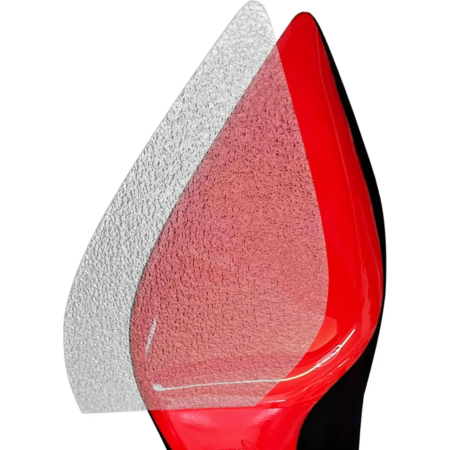 8 Pack Red Bottom Shoe Protector for Christian Louboutin Shoe Sole Protector 4 Pairs  Clear Sole Guard Compatible with  High Heels-5X5 INCH Sheets