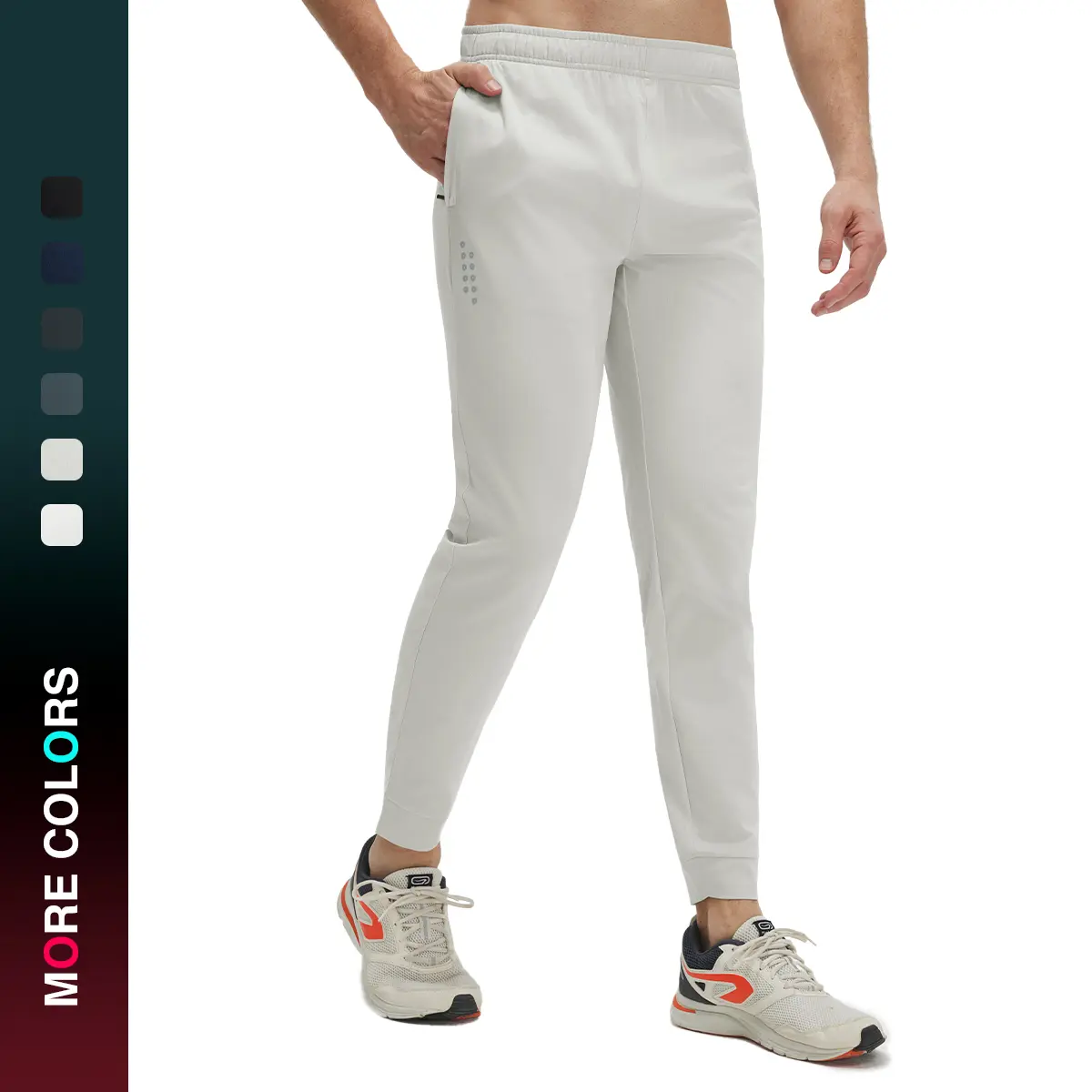 MAELREG Golf Joggers for Men with Zipper Pockets Stretch Moisture Wicking Running Lightweight Athletic Mens Sweatpants