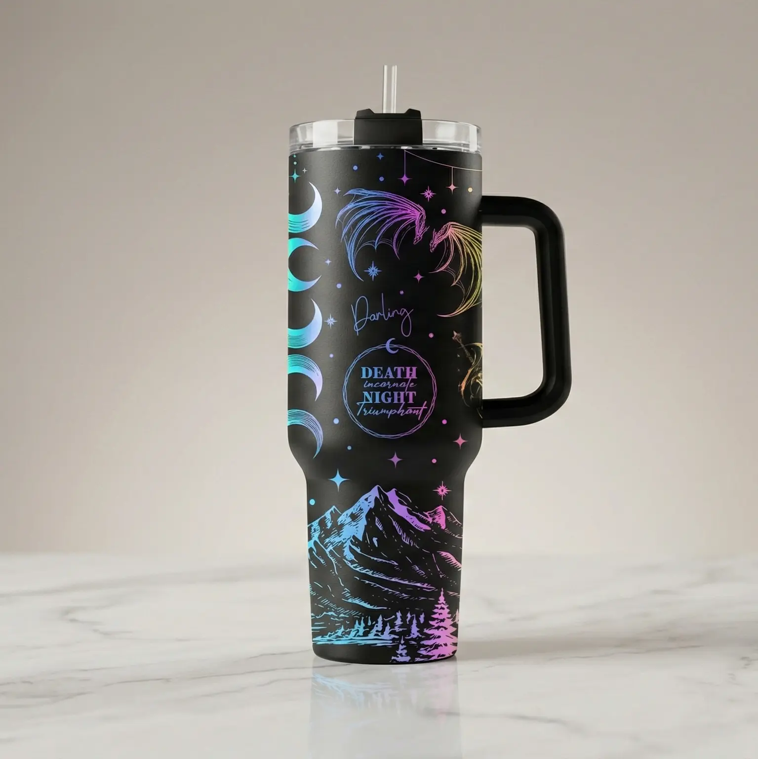 Velaris Cup, Night Court Acotar, Rhysand Quote 40oz Tumbler, Thorns and Roses