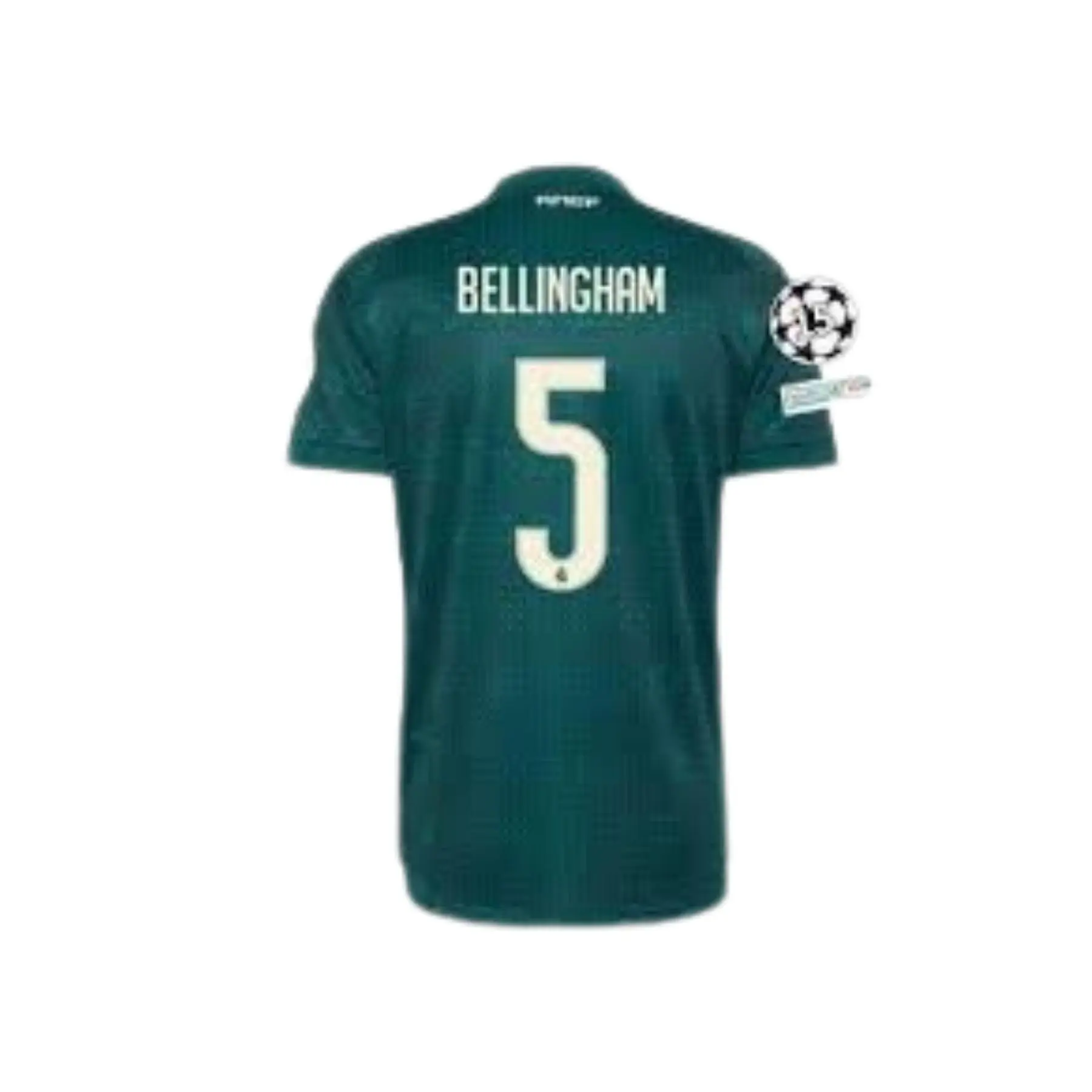 #5 Bellingham Green European Club No.10 Away Football Jersey Inspired, Men's Breathable Soccer Shirt with Player Name & Number