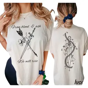 FBAA Shirt, From Blood And Ash Sweatshirt, Flesh And Fire Shirt, Bookish Romantasy T-shirt, Booktok Merch, Fantasy Reader Tee For Fans
