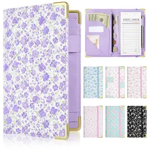 Server Books for Waitress Leather Book Serving With Pen Holder Fits Apron