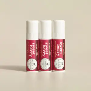 Sweet Berry Goat Milk Lip Balm, Set of 3