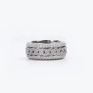 Men's Diamond Revolving Ring by HANGOVEER NYC