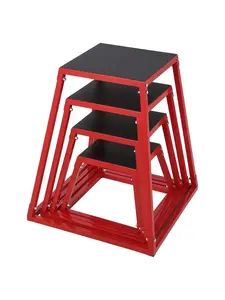 Plyometric Boxes - Plyometric Jump Box Set, NO Assembly, Heavy-Duty Steel Plyo Boxes With Non-Slip Rubber Padding For Box Jumps, Step-Ups, And Strength Training, Available In 12", 18", 24", 30" Sizes