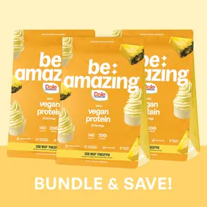 Triple Dole Whip Pineapple Vegan Protein Powder Bundle | Be Amazing Dole Whip Pineapple Vegan Protein Powder Bundle
