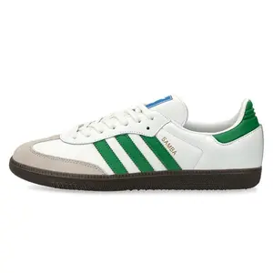 Adidas Originals SAMBA OG Low-Top Skate Shoes for Men and Women with Slip-Resistant, Comfortable, and Durable Design in White and Green